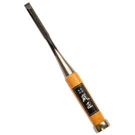 RANSHOU Japanese Chisel 9mm 3/8" Mortise Chisel Oire Nomi, Professional Wood Chisel for Woodworking, Japanese Red Oak Handle, Made in JAPAN