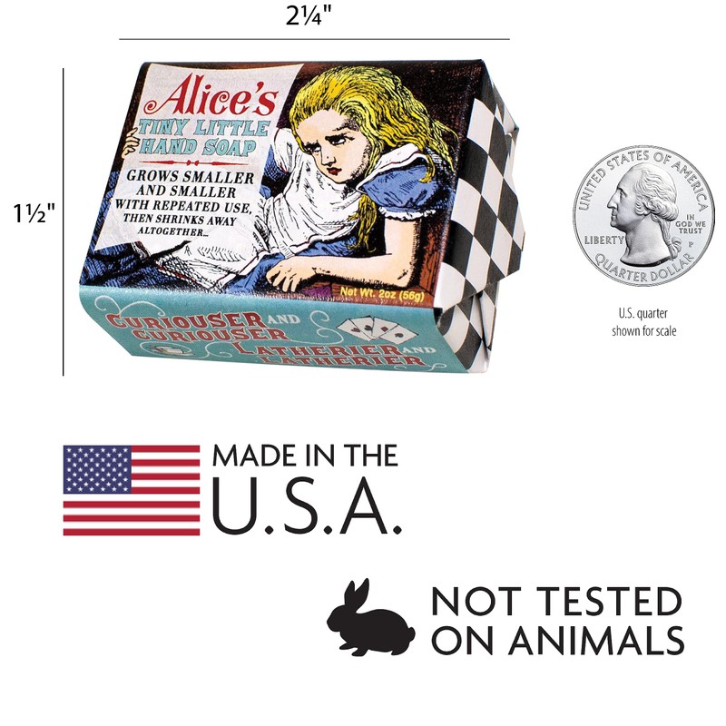 Wonderland Alice's Tiny Hand Soap - Made in the USA
