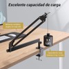 Tonor Brazo de Micrófono, Soporte de Micrófono Ajustable con Gestión