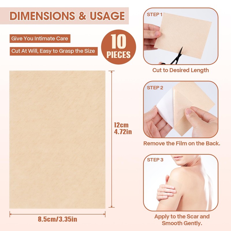 Shmian 10Pcs Waterproof Tattoo Cover Up Patch & Makeup, Second