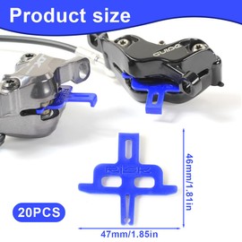CPJJ Pack of 20 transport safety disc brakes, bicycle hydraulic disc brakes, spacer pads, MTB bicycle accessories, a