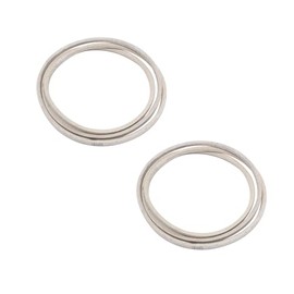 2 pcs/set Beige Mower Belts 1/2" x 101" Lawn Mower 42" Deck Drive Belts 429636 197253 532429636, 532197253 Fits For Craftsman Poulan AYP Husqvarna John Deere