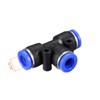 sourcing map Plastic Tee Push to Connect Tube Fittings 8mm