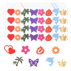 320pcs Tanning Stickers for Body, 9.8 x 5.5inch Self-Adhesive Tan Tattoo Sunbathing Decal 8 Styles Suntan Bed Sticker Sun Shaping Patch for Summer Holiday Beach Essential Stuff Supply Accessories