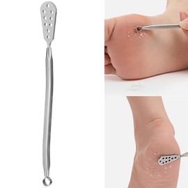 Forahome Exfoliating Remover, Foot Exfoliating, 2-in-1 Function, Octopus Exfoliating, Heel Care, Easy to Use, Double-Sided Foot File, Heel Sharpener, Stainless Steel, Durable, Foot Scraper, Compact,