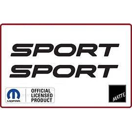 Decal Mods Fender Sport Small Side Logo Graphic fits Jeep Wrangler TJ (2004-2006) (Set of 2) Black Matte CBM | SJ5K4