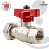 'Tecuro Brass Ball Valve – 3/4 Inch Union Nut x