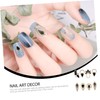 Outanaya Zircon Nail Art Charms 8-Piece Set Flat Back Decorations