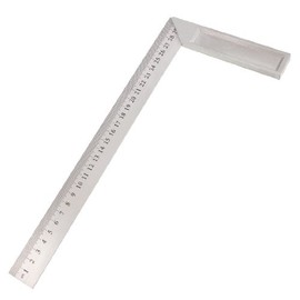IIVVERR Steel 90 Degree Angle Metric 30cm Scale Marks Try Metre Square Ruler (Acero 90 grados de ángulo métrico 30 cm Marcas de escala Pruebe la regla cuadrada del medidor