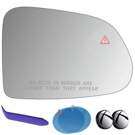 EAP Passenger Side Mirror Glass Compatible with Hyundai Santa Fe 2021-2023, Heated with Blind Spot 87621S2090