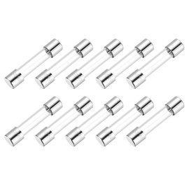 sourcing map 8A 250V Glass Fuse 6x30mm Time Delay Fuse UL Listed Slow Blow Fuse for Home Appliances(Pack of 10)