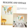 FUNOMOCYA Map Tapestry Wall Art Creative Bedroom Decor for Home