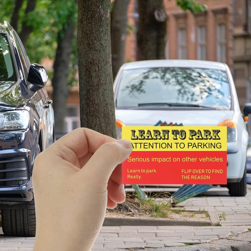 PATIKIL Bad Parking Cards Learn to Park Attention to Parking