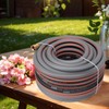 Yvnicll Garden Hose 75 ft 5/8,Rubber Water Hose Heavy Duty,