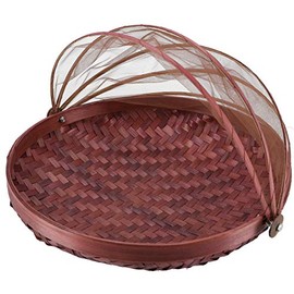 GURU SHOP Fly Protection Fruit Basket – Brown, Size: 25 cm Diameter, Kitchen Accessories, Other