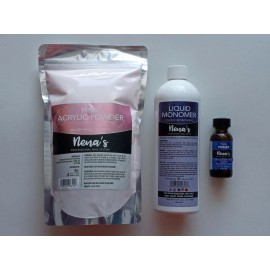 Nena's Acrylic Liquid,Powders - 16oz liquid+16oz Pink Powder