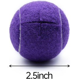 Magicorange - 12 pelotas de tenis precortadas para caminar o patas de muebles, protección del piso, resistente y duradera almohadillas para orejas de fieltro (morado)