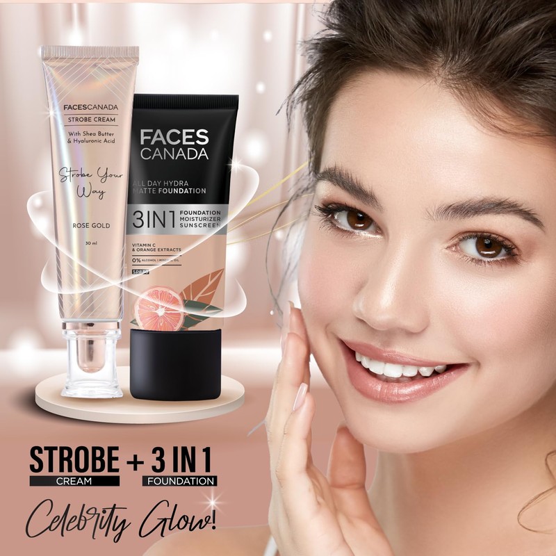 FACESCANADA Strobe Cream - Rose Gold | with Shea Butter