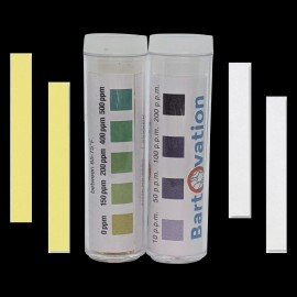 Bartovation Restaurant Sanitizer Test Kit for Quat 0-500 ppm & Chlorine 10-200 ppm