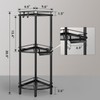 ELYKEN Corner Shower Caddy Standing, 3 Tier Rustproof Metal Shower