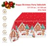 2 Pack Christmas Table Cloth Party,137x274cm Rectangle Large Plastic Tablecloth