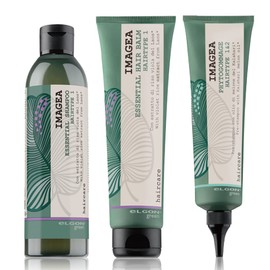 eLGON Imagea Essential Shampoo, Oily Hair, 8.5 fl oz (250 ml), Hair Balm, 5.9 fl oz (150 ml), Phytogomage 5.1 fl oz (150 ml), Value Set