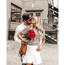 Heart Headbands for Women Girls Valentine's Day Headband Rhinestone Glitter Love Heart Tiara Hair Hoop Girlfriend Wife Gifts (E Five Heart Headband)