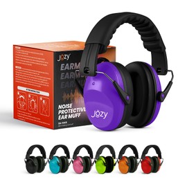 Jozy Noise Canceling Headphones for Kids, SNR 26dB Ear Protection for Autism, Sound Proof Sensory Muffs for Hearing, Concerts (Purple)