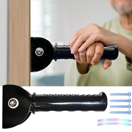 Doorway Stair Assist Handle, Handicap Grab Bars for Wall, Non-Slip Grab Bar for Elderly, Seniors, Injured and Handicap People, Support Up to 300 Pounds, Black