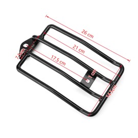 Bruce & Shark Rear Carrier Carrier Solo Seat Luggage Rack Cargo Shelf Support Shelf for Harley Sportster XL883 1200 2004-2015 Black