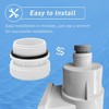2 Set 4560 40mm to 1 1/2" Hose Conversion Adapters