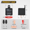 Nilight Remote Battery Disconnect Switch 12V 200A Car Anti-Theft Kill