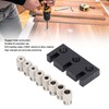 Hole Punch Locator Jig 3 in 1 Log Tenon Woodworking
