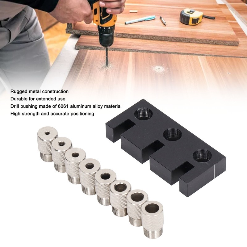 Hole Punch Locator Jig 3 in 1 Log Tenon Woodworking