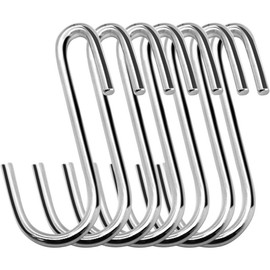 30 Pack Heavy Duty S Hooks Pan Pot Holder Rack Hooks Hanging Hangers S Shaped Hooks for Kitchenware Pots Utensils Clothes Bags Towels Plants - Size: S/Round/30PCS