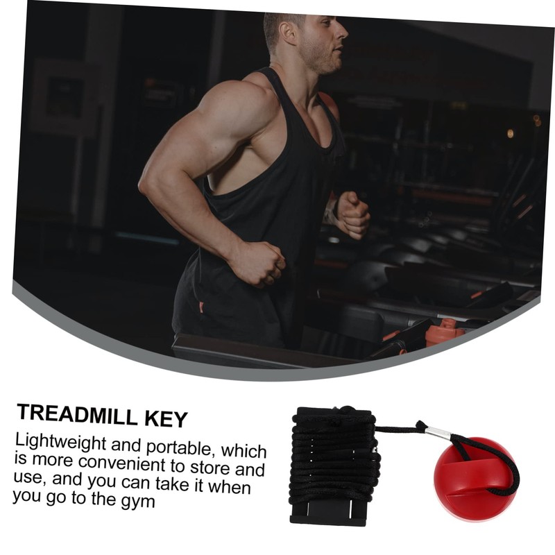 GRIRIW 1Pc Magnetic Treadmill Safety Key Emergency Brake Key Replacement