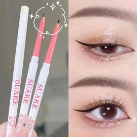 1PCS 아이 라이너 초보자를위한 오래 방수성 펜슬 누에 지속되는 1PCS Eyeliner Long-lasting Waterproof Pencil for Beginners [01 bal]