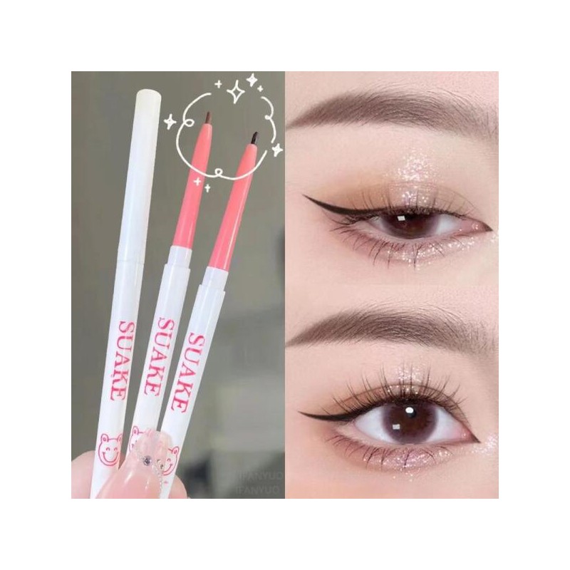 1PCS 아이 라이너 초보자를위한 오래 방수성 펜슬 누에 지속되는 1PCS