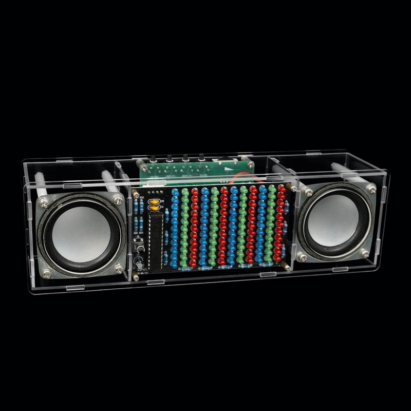 Comphic DIY Bluetooth Speaker Kit Electronic LED Music Spectrum Dual
