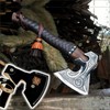 SHINY CRAFTS Bearded Axe Real Hatchet, Russian Valknut Wood Working