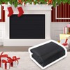 Rumlick Oxford Cloth Magnetic Fireplace Cover - 39" x 32",