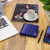 SPARTANO Mens RFID Blocking Wallet with Coin Pocket Wallet with