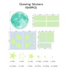 Luminous Stickers, Luminous Stars, Moon, Meteor Wall Stickers (1049 Pieces),