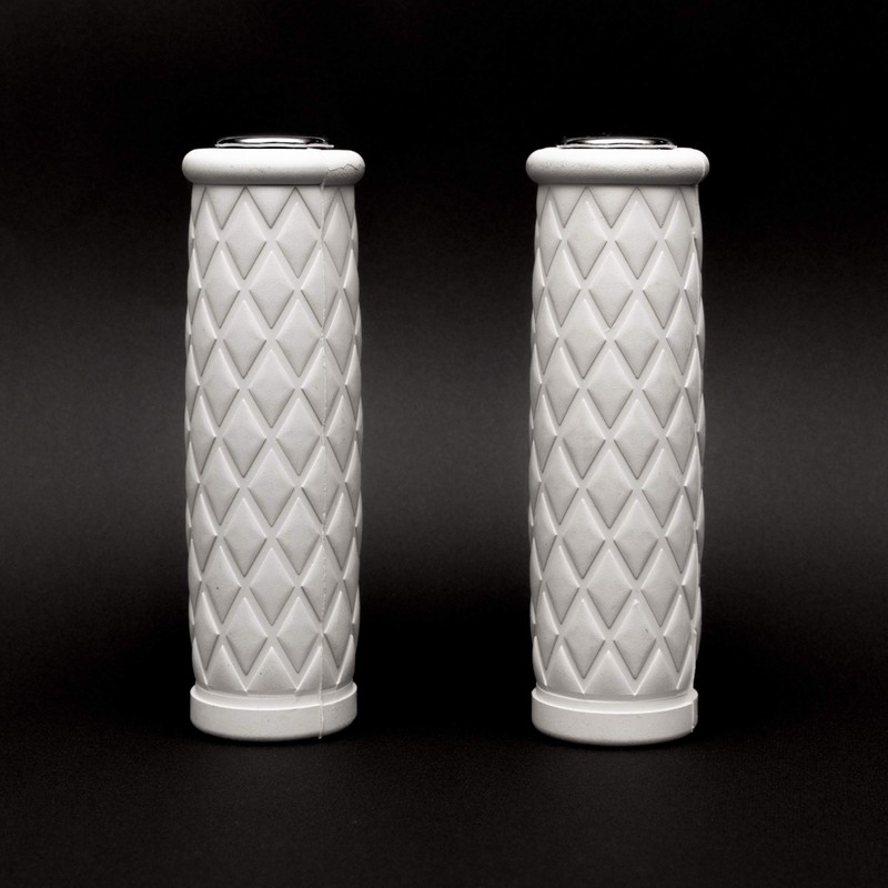 Diamond Grip White for Harley 1" Nice Motorcycle ..