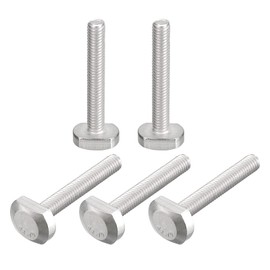 QUARKZMAN T-slot bolts, M6 x 40 mm, T-slot entry bolts, sliding bolts, 304 stainless steel, T shape screws for T track