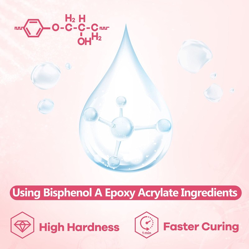 YIEHO UV Resin -Upgraded Crystal Clear Hard UV Curing Epoxy