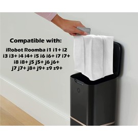 Goodsby 8 Pack Reusable Zippered Dust Bags Compatible with iRobot Roomba i1 i1+ i2 i3 i3+ i4 i4+ i5 i6 i6+ i7 i7+ i8 i8+ j5 j5+ j6 j6+ j7 j7+ j8+ j9+ s9 s9+ Clean Base Automatic Dirt Disposal
