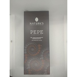 Nature's Pepe Fondente Stimulating Shower & Shampoo Gel, Black Pepper & Cocoa, 200 ml