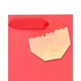 UK Greetings Medium Gift Bag for Him/Her/Friend - For Birthdays, Valentine's Day & Other Events - Red Design