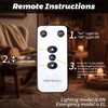 BSOD Upgrade Rechargeable Light Bulbs with Remote, E26 Led Warm
